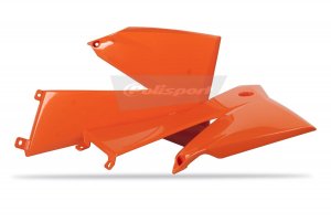 Radiator scoops POLISPORT (par) orange KTM