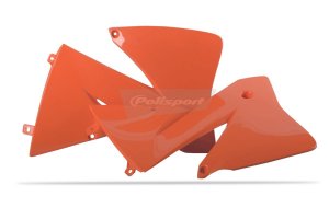 Radiator scoops POLISPORT (par) orange KTM
