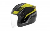 Jet helmet CASSIDA REFLEX black/ yellow fluo/ grey S