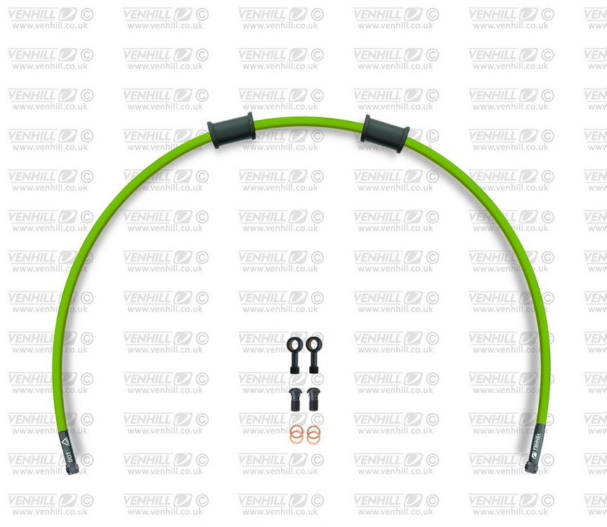 Set cevi za sklopko Venhill SUZ-11007CB-GR POWERHOSEPLUS (1 cev v kompletu) Green hoses, black fittings