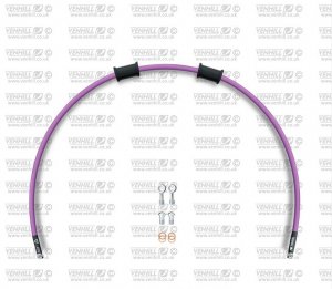 Set cevi za sklopko Venhill SUZ-11007C-PU POWERHOSEPLUS (1 cev v kompletu) Purple hoses, chromed fittings