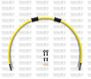 Set zadnjih zavornih cevi Venhill APR-10003RB-YE POWERHOSEPLUS (1 cev v kompletu) Yellow hoses, black fittings